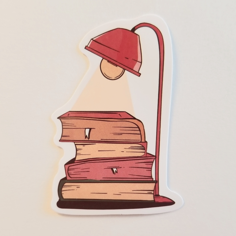 10/$10 Books & Lamp Sticker